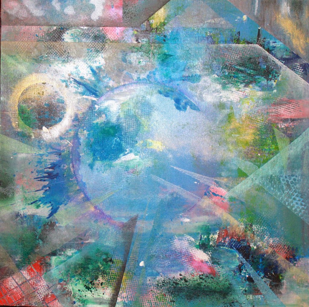 La toile Céleste par l'artiste florence Haverlant