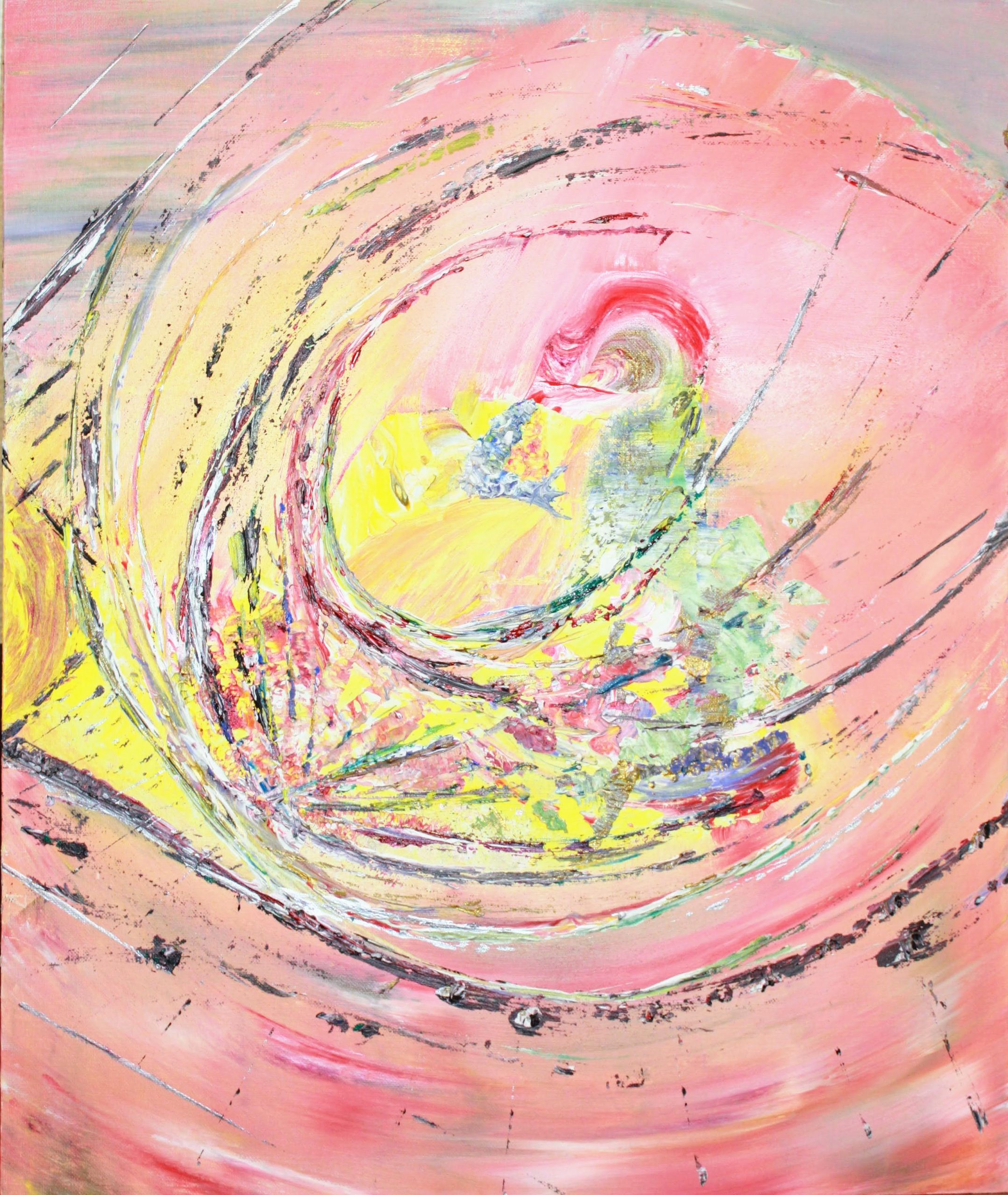 La toile Le territoire soumis par l'artiste peintre Florence Haverlant