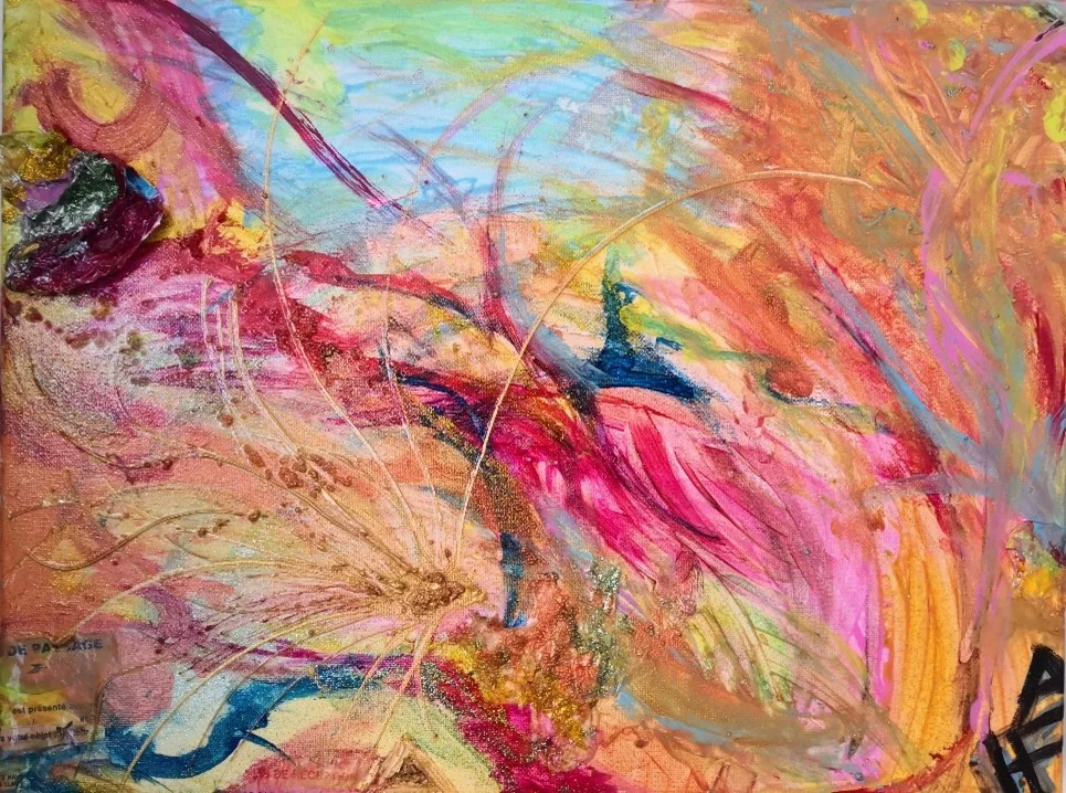 La toile Révélation par l'artiste peintre Florence Haverlant