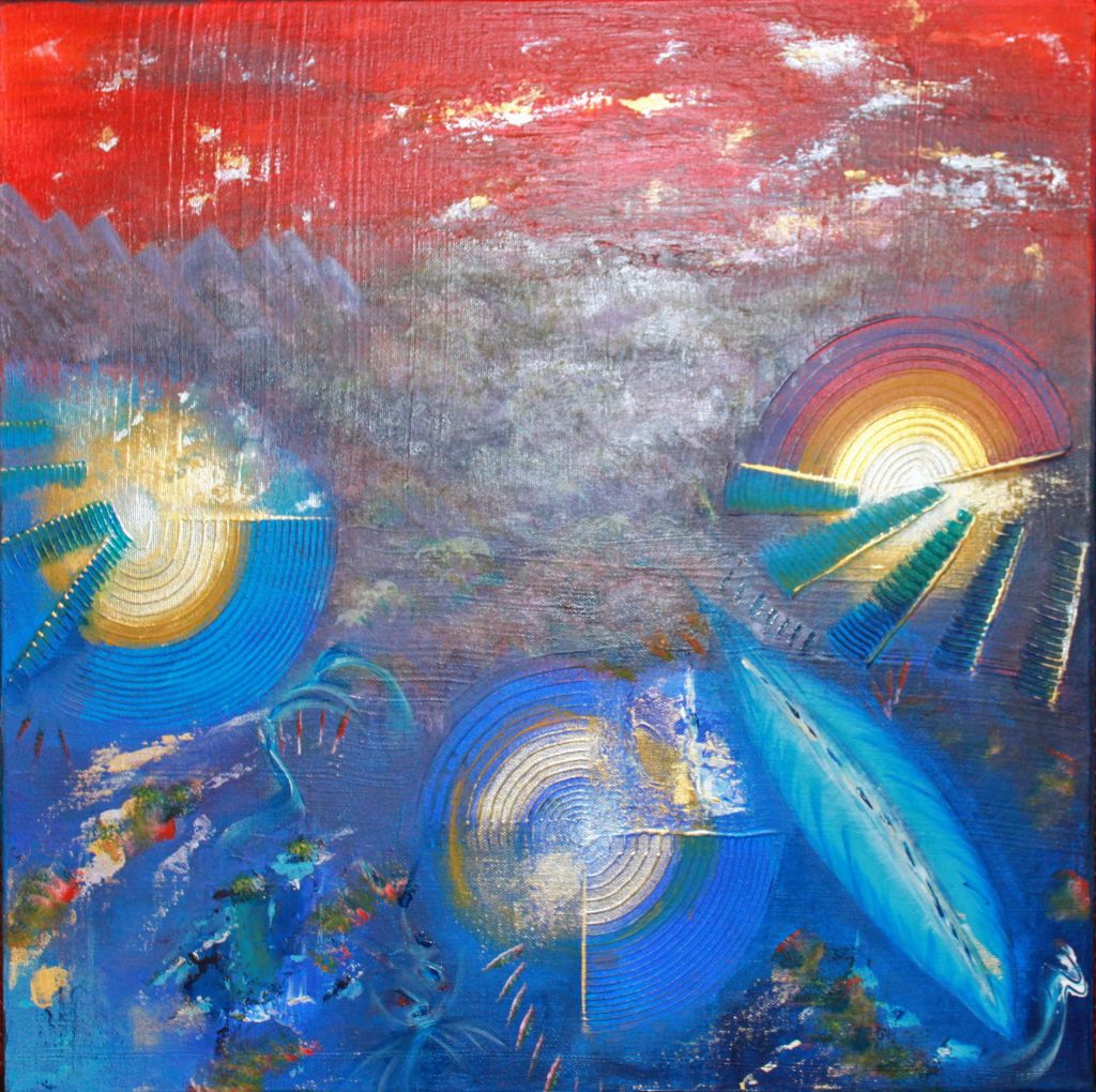 La toile Souffle de vus par l'artiste peintre Florence Haverlant