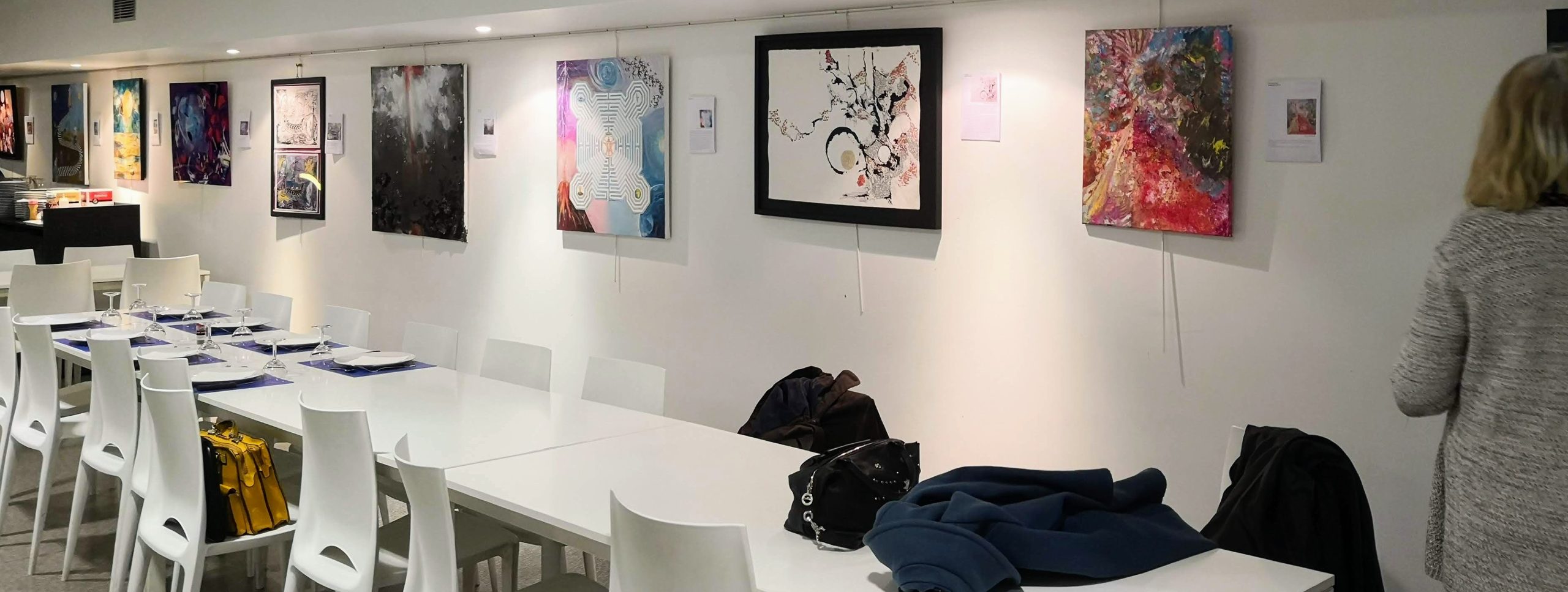 Exposition Traces ITEM, des peintures abstraites de l'artiste peintre Florence Haverlant