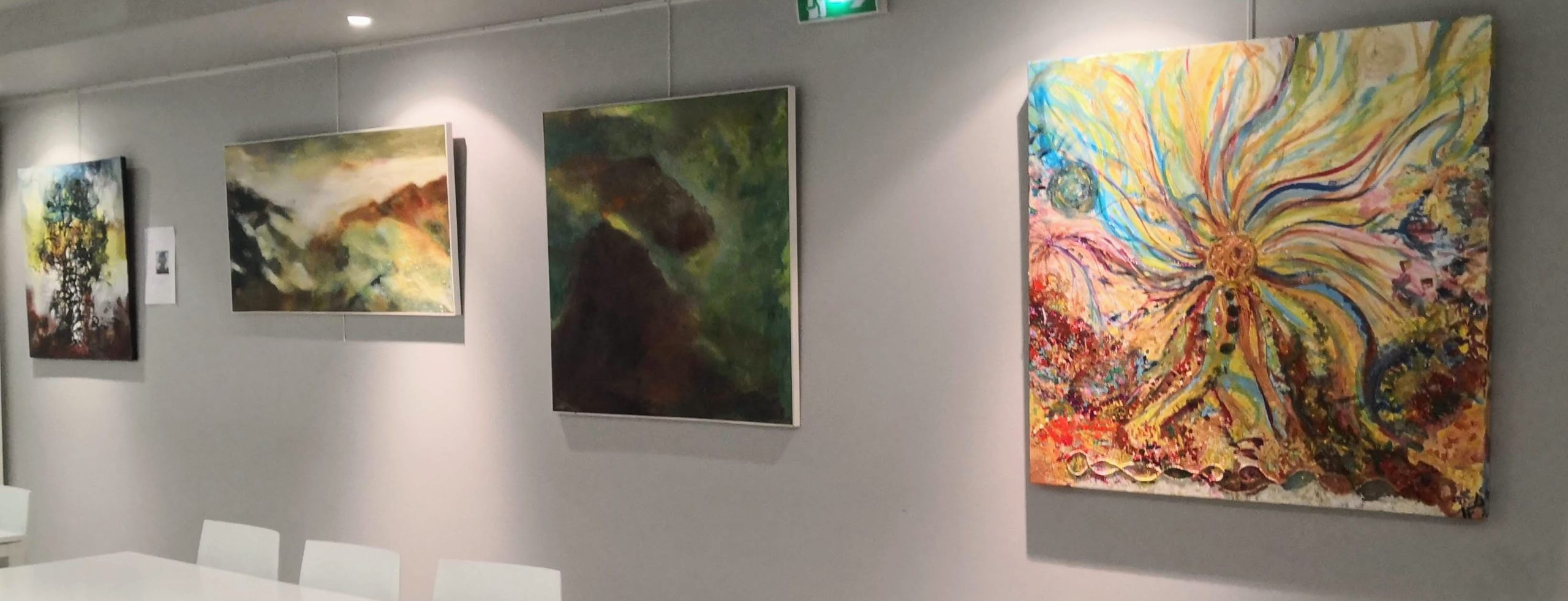 Exposition Traces ITEM, des peintures abstraites de l'artiste peintre Florence Haverlant
