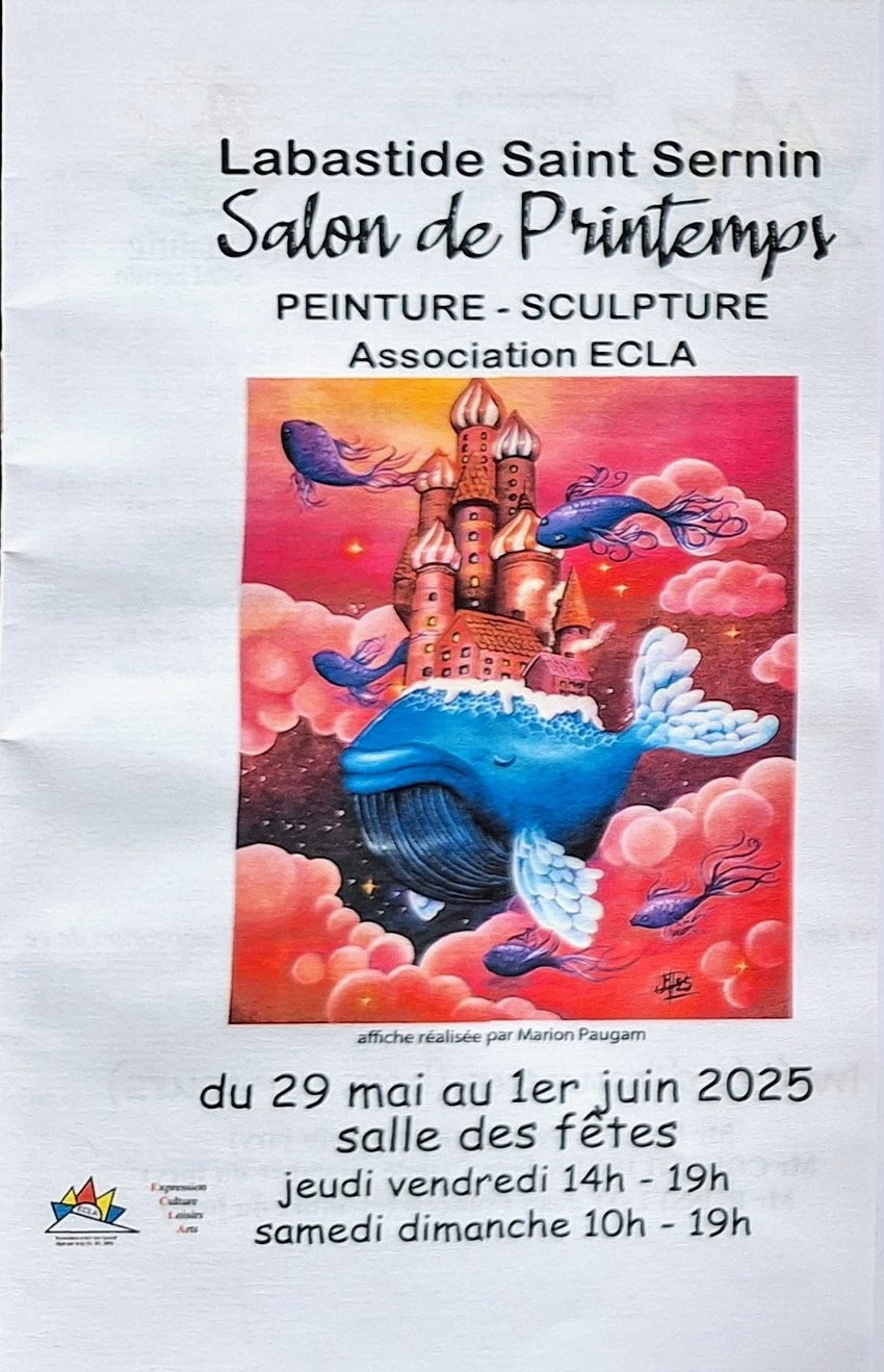 Affiche du salon de printemps de l'association ECLA
