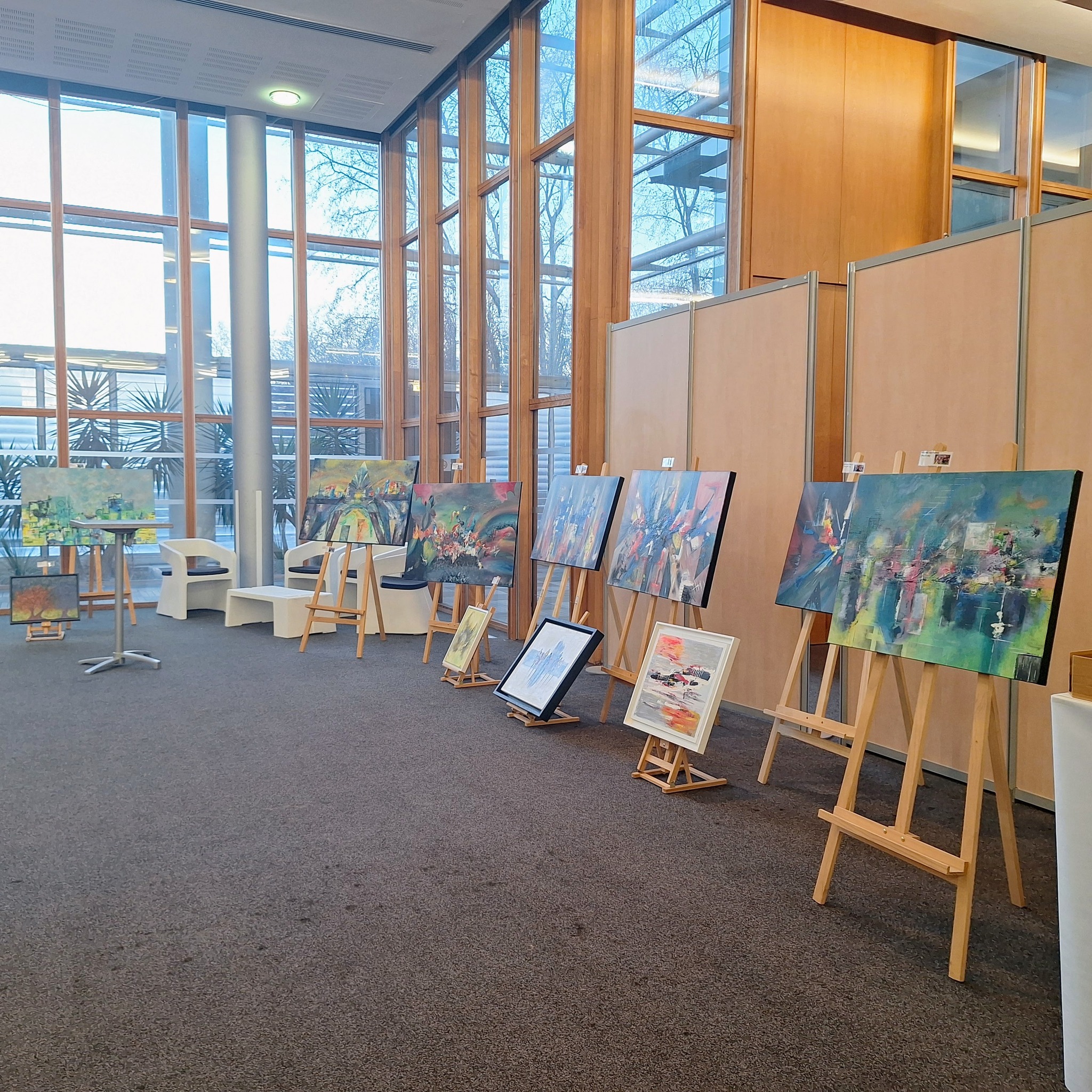 Exposition de l'artiste peintre Florence Haverlant au centre de Congrès Pierre Baudis de Toulouse