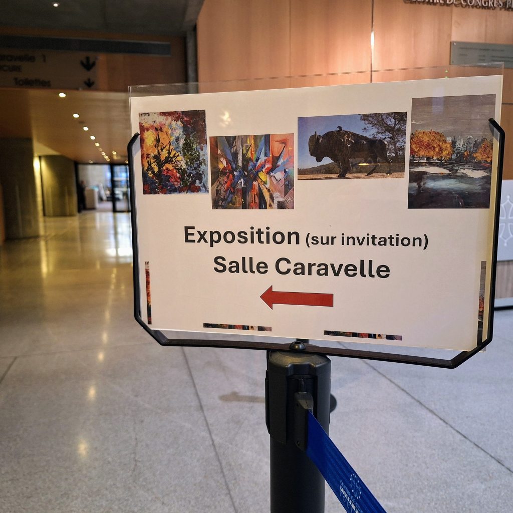 Panneau exposition centre de Congrès Pierre Baudis à Toulouse