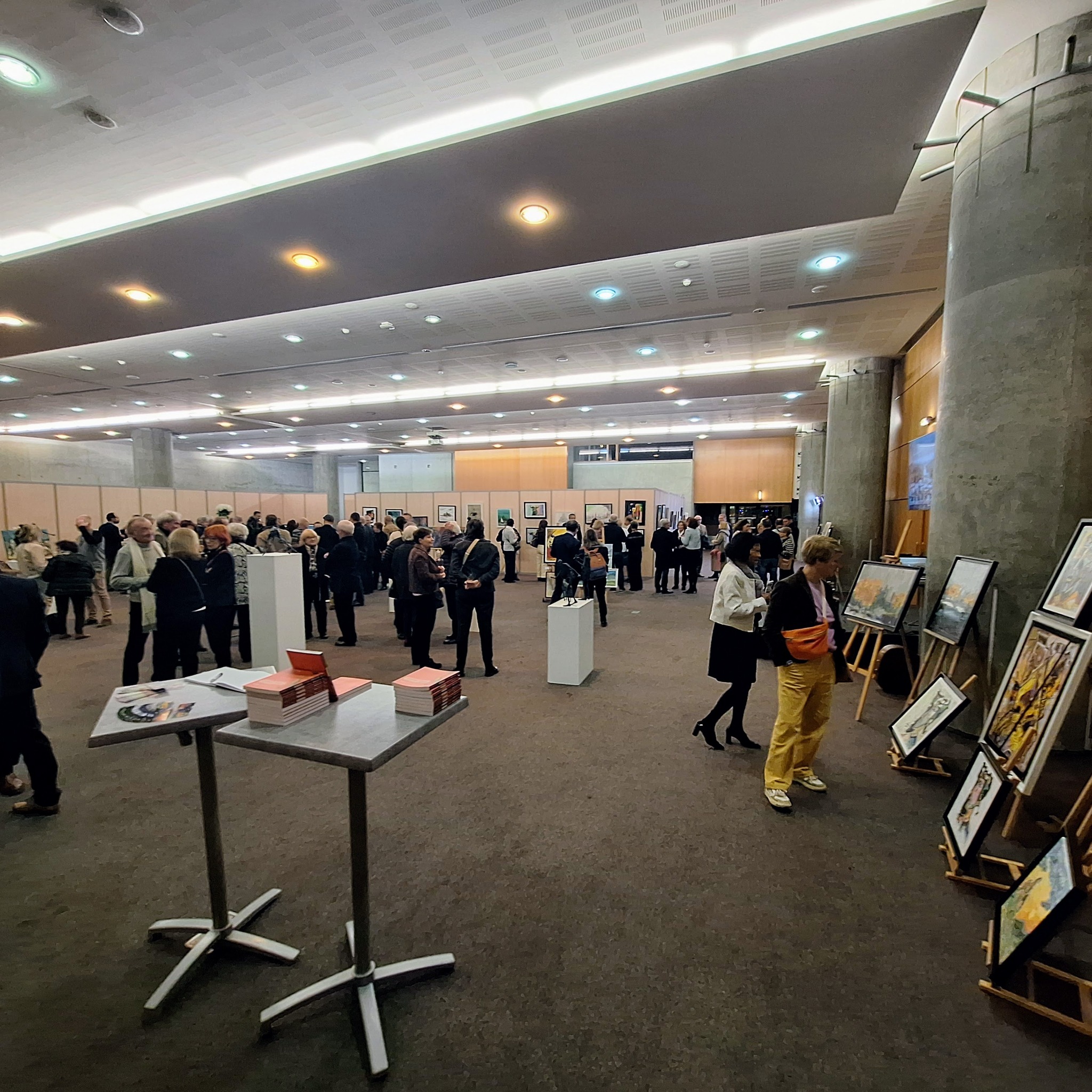 Exposition de l'artiste peintre Florence Haverlant au centre de Congrès Pierre Baudis de Toulouse