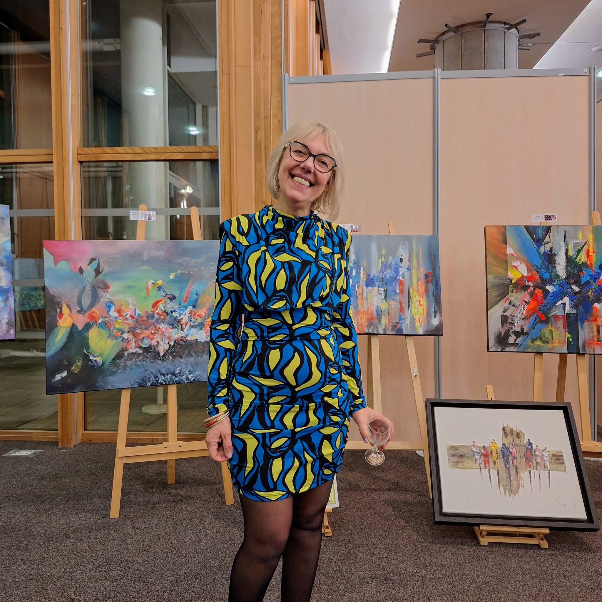 Florence Haverlant artiste peintre : exposition au centre de Congrès Pierre Baudis de Toulouse