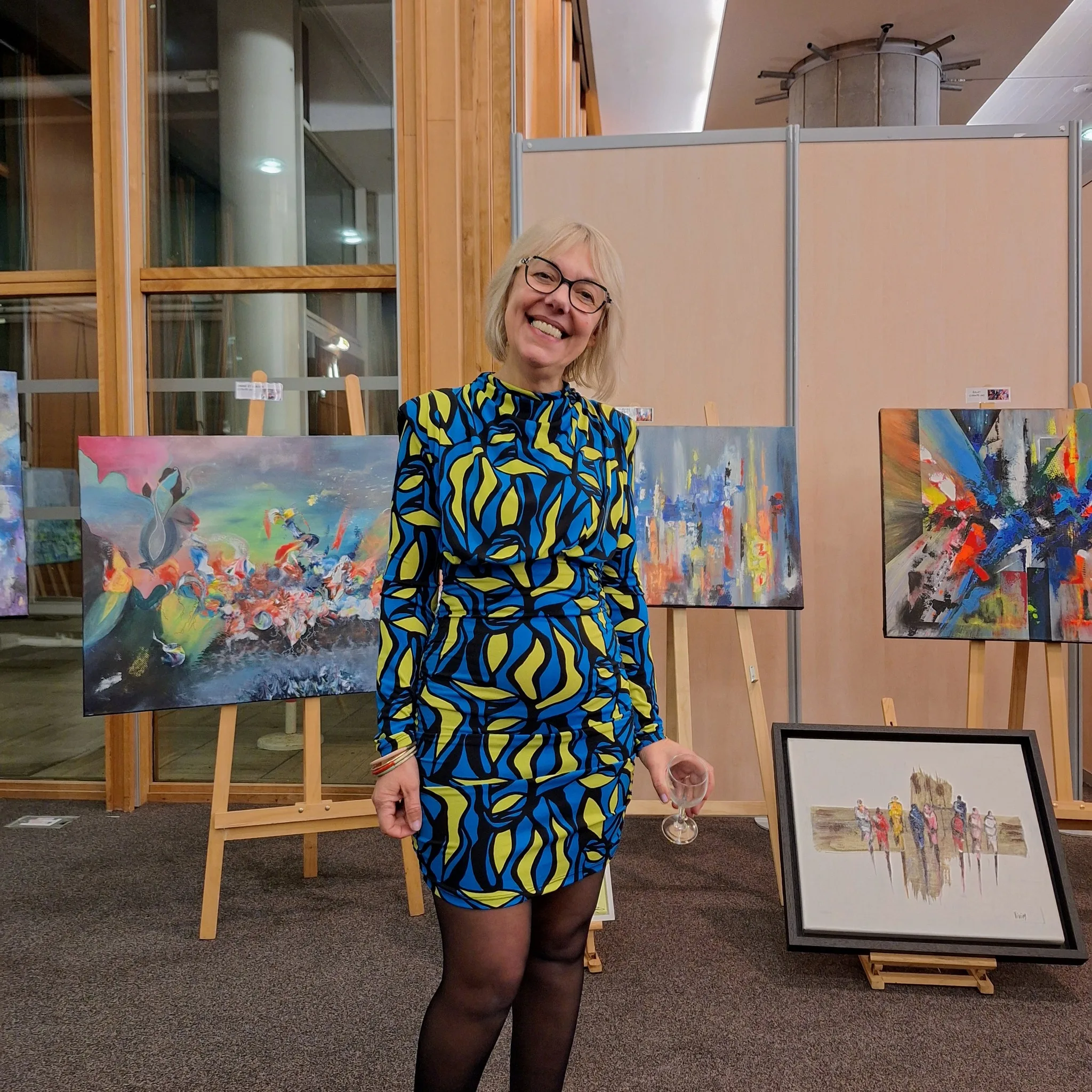 Florence Haverlant artiste peintre : exposition au centre de Congrès Pierre Baudis de Toulouse