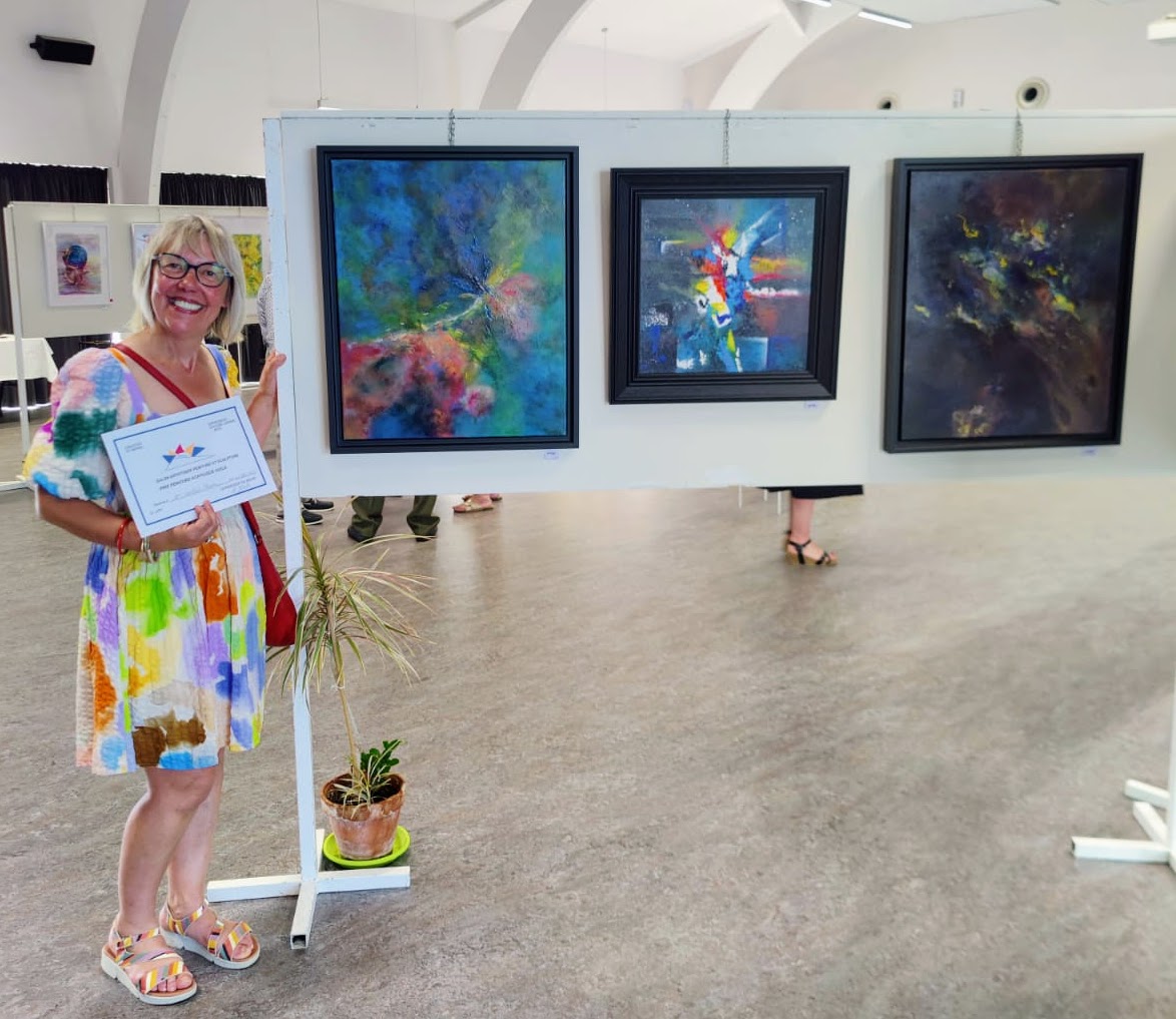 Expositions et évènements : Prix du jury au salon de printemps de l'association ECLA pour l'artiste peintre Florence Haverlant