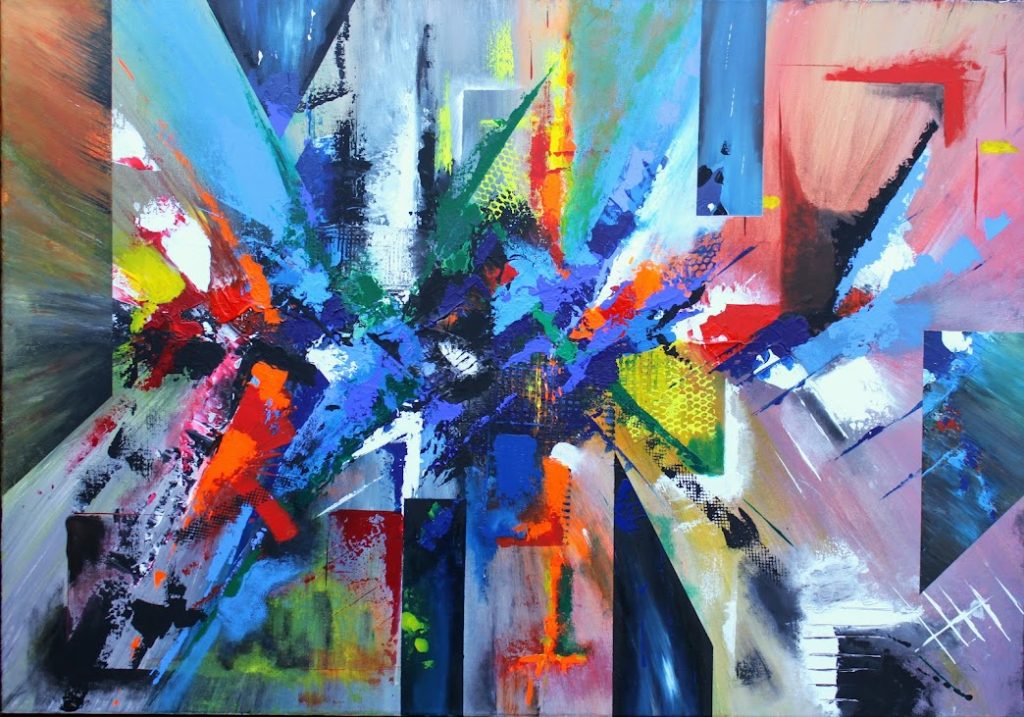 La toile Éclat de l'artiste peintre Florence Haverlant