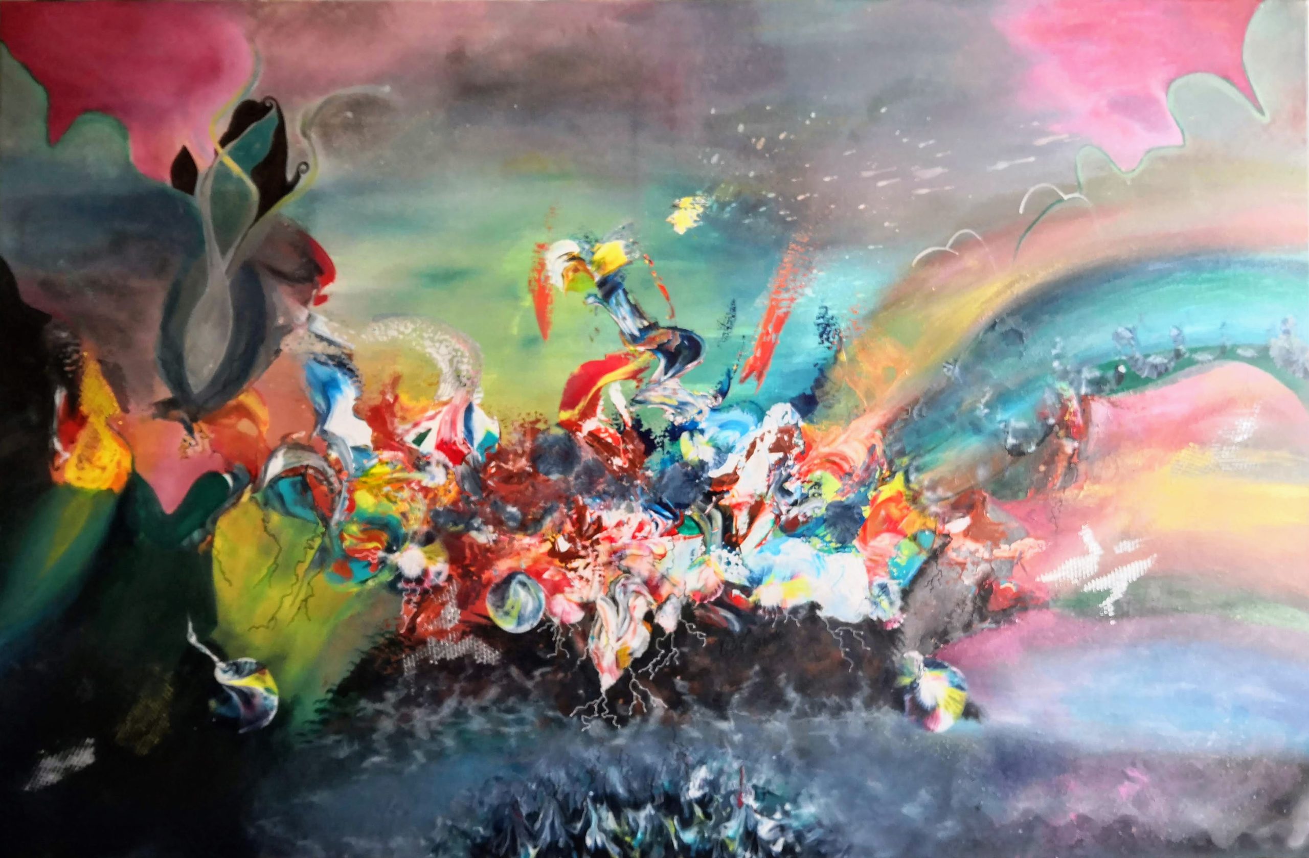 Ombre et lumière – toile achevée – Florence Haverlant
