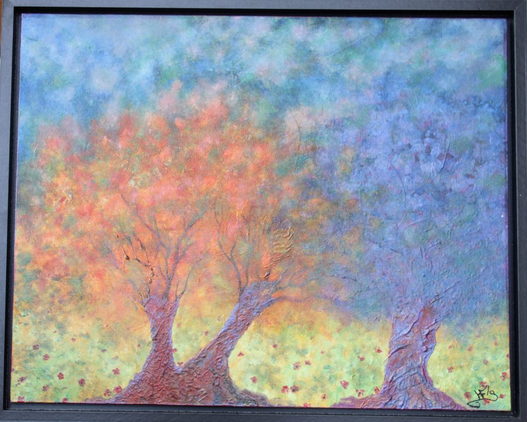 Le murmure des arbres – peinture de Florence Haverlant