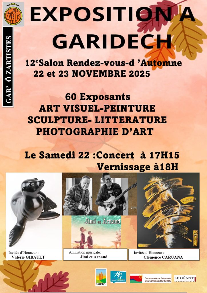 Affiche officielle – Exposition Garidech 2025