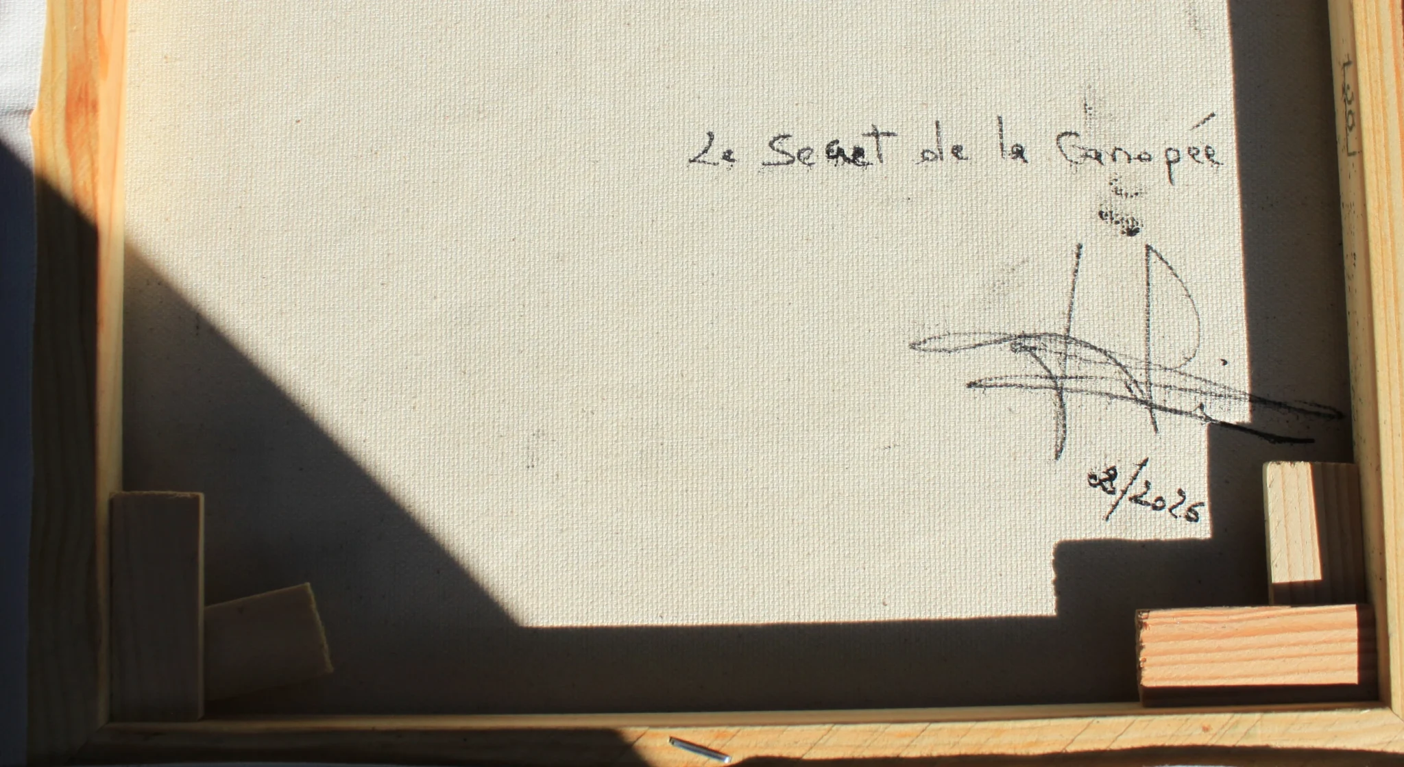 Signature de Florence Haverlant sur l'œuvre Le Secret de la Canopée.